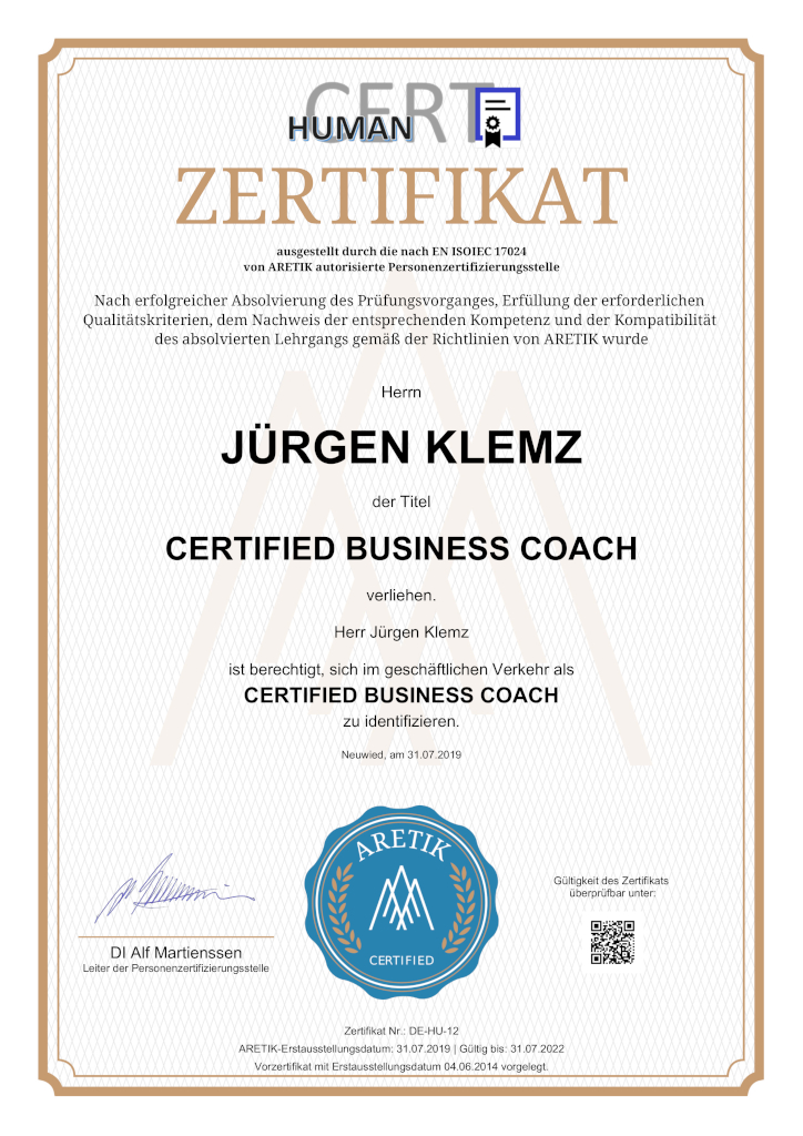 Certified Business Coach